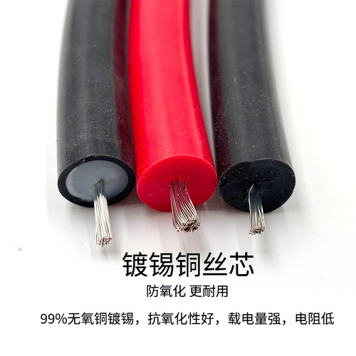 软硅胶耐高温高压线AGG5KV/10KV/15KV/20KV直流0.5/0.75/2.5平方 - 图1