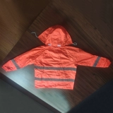 Дождевик, оранжевые светоотражающие раздельные искусственные штаны