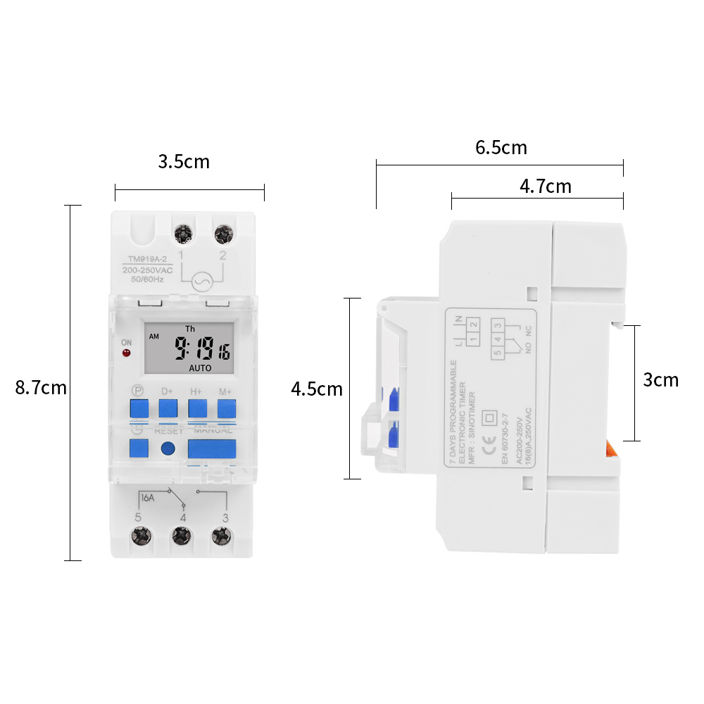 智能时控开关220V自动循环断电12V5V广告牌路灯定时器时间控制器