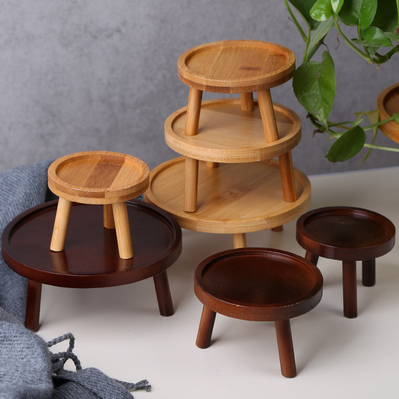 花盆托盘实木花架子室内桌面客厅盆栽植物多肉绿萝落地式花瓶底座,淘宝优惠券,粉丝福利购,淘宝优惠卷