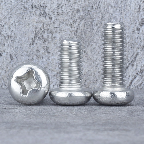 M4M3圆头机丝304不锈钢PM盘头机牙螺丝锣丝*3x4x5x7x9x10x12x16mm - 图0