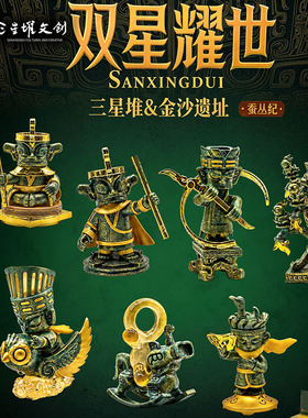 三星堆博物馆联名金沙遗址盲盒