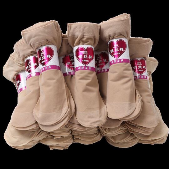 短丝袜女士袜子夏季薄款防勾丝肉色短钢丝袜耐磨短袜面膜超薄肤色