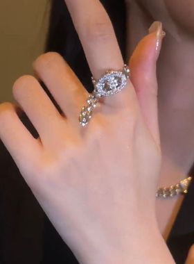 高级感镂空链条腰带可调节开口