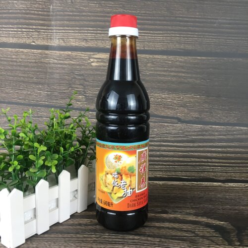 德生广详秦非广祥泰鸡饭老抽黑酱油甜酱油640ML*12瓶拌饭调料 - 图0