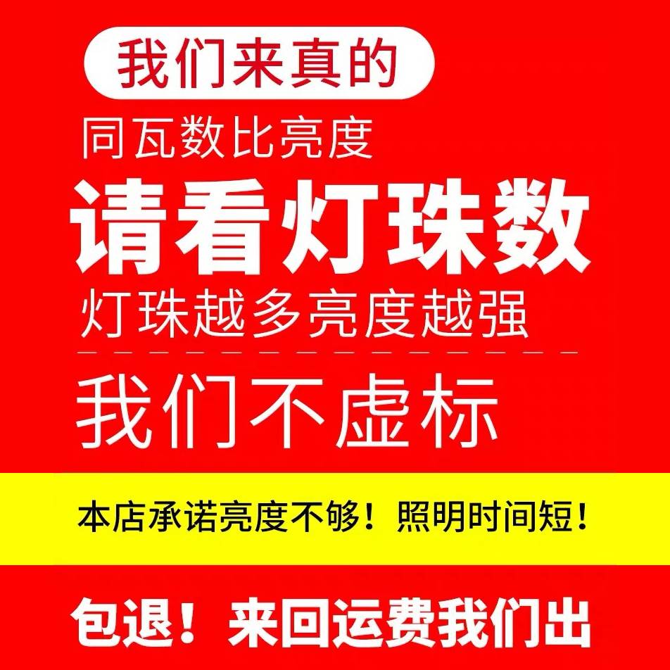 太阳能灯户外庭院灯天黑自动亮家用照明室内投光灯新农村超亮路灯-图1