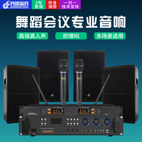 专业会议音响系统套装设备舞蹈教室音箱培训室8寸10寸卡包家庭KTV - 图0