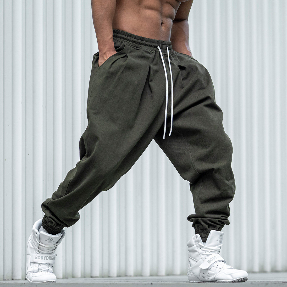 鹿家门秋冬新款健身百搭纯棉休闲长裤运动时尚工装裤宽松小脚裤男,淘宝优惠券,粉丝福利购,淘宝优惠卷