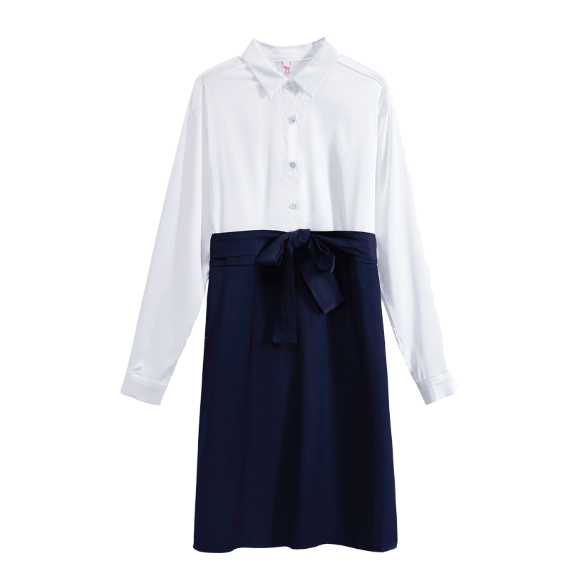 气质孕妇职场夏装短袖衬衣裙连衣裙 mommygirl母婴连衣裙