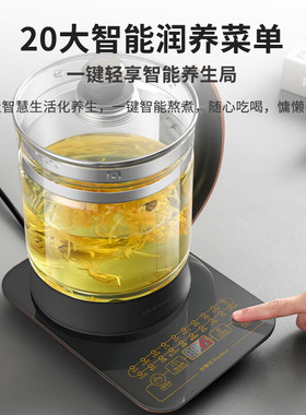 荣事达养生壶家用多功能大容量煮茶器煎药壶办公室加厚玻璃烧水壶