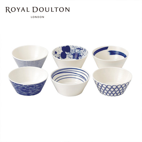 Royal Doulton皇家道尔顿 太平洋系列餐具套装家用餐盘餐碗六件套 - 图0