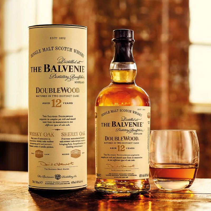 Balvenie百富12年双桶700ml苏格兰单一麦芽威士忌原瓶进口洋酒 - 图0