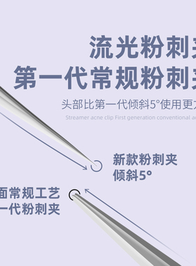 美容院专用黑头神器粉刺夹镊子