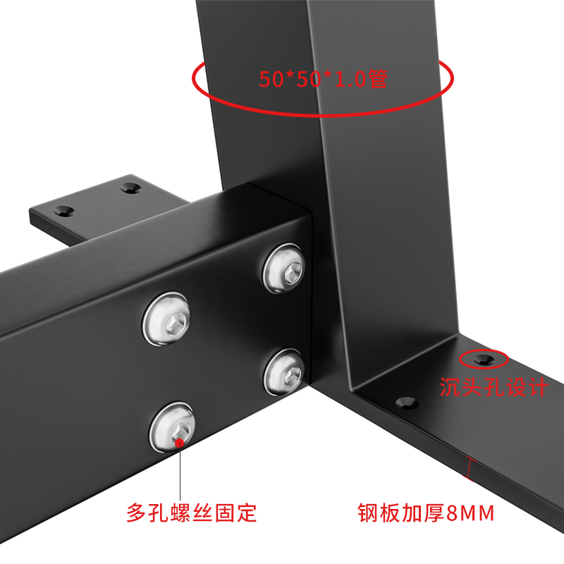 可定制桌架铁艺金属桌子腿支架大理石岩板支撑桌脚书桌餐桌架底座-图0