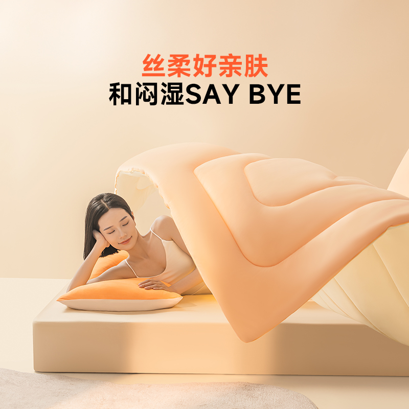 绘睡蚕丝抱抱被春秋被冬被加厚被芯双人抗菌双人被