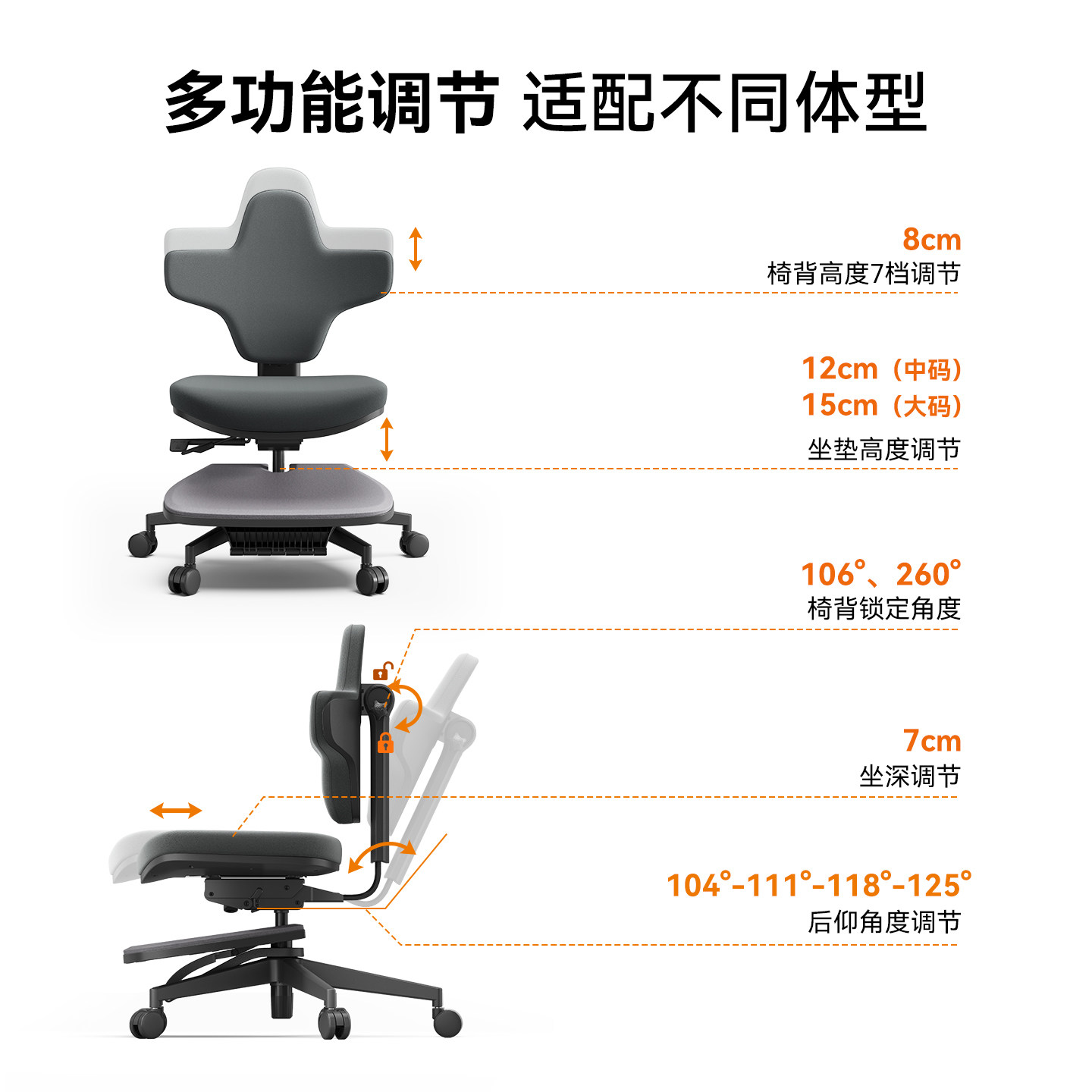 麦塔奇站靠椅站立办公人体工学椅舒适电脑椅骑马椅升降桌专用椅