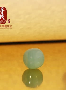 俄料碧玉粉青瓷白老型珠散珠