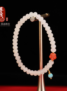 清新淡雅#和田玉晴水手链#6mm