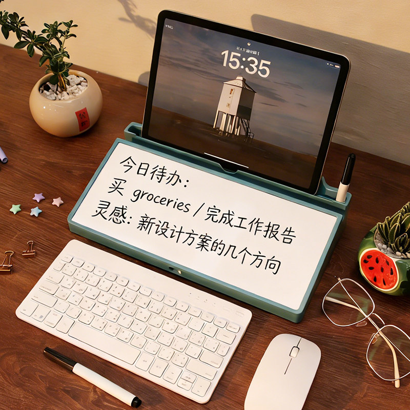 Desktop whiteboard for children and students home teaching office memo reminder board tablet notebook storage box message board erasable small blackboard learning erasable writing board reminder board storage message board