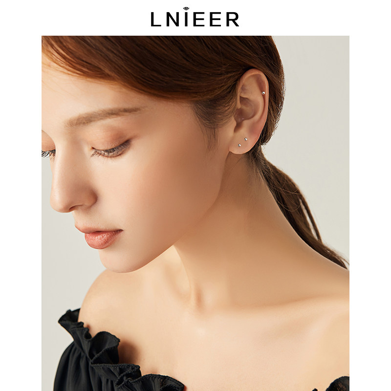 999女养耳洞耳棒足银男纯银耳钉 lnieer耳钉