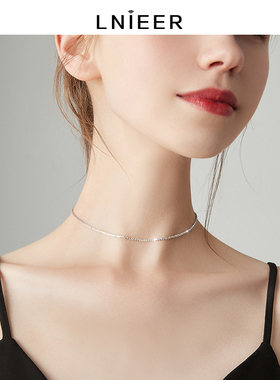 925纯银满天星项链女奢网气质