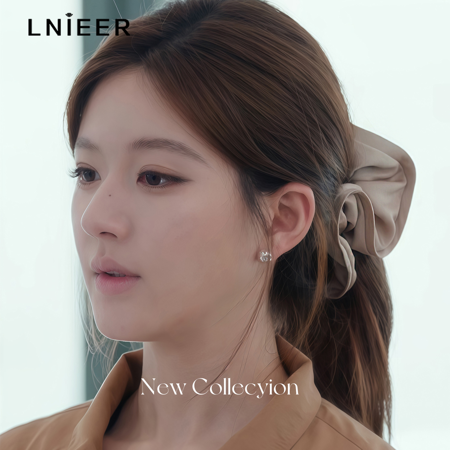 许我耀眼许妍赵露思同款大肠发圈女法式气质缎面圈扎头绳发绳发饰 - 图0