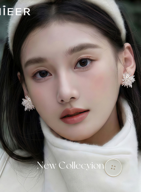999纯银耳针烟花耳钉女
