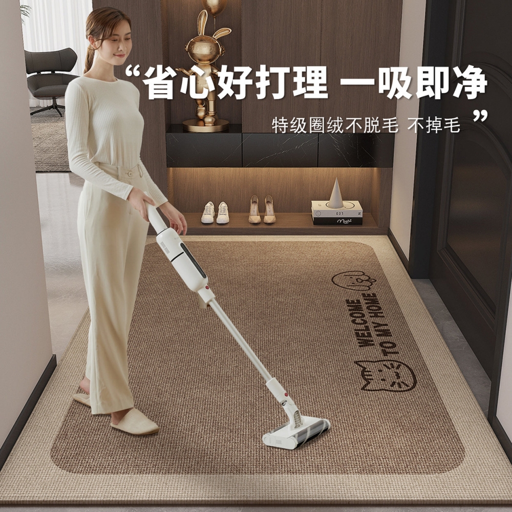 入户门地垫2025新款仿剑麻家用地毯防滑进门门垫大门口玄关脚垫子 - 图1