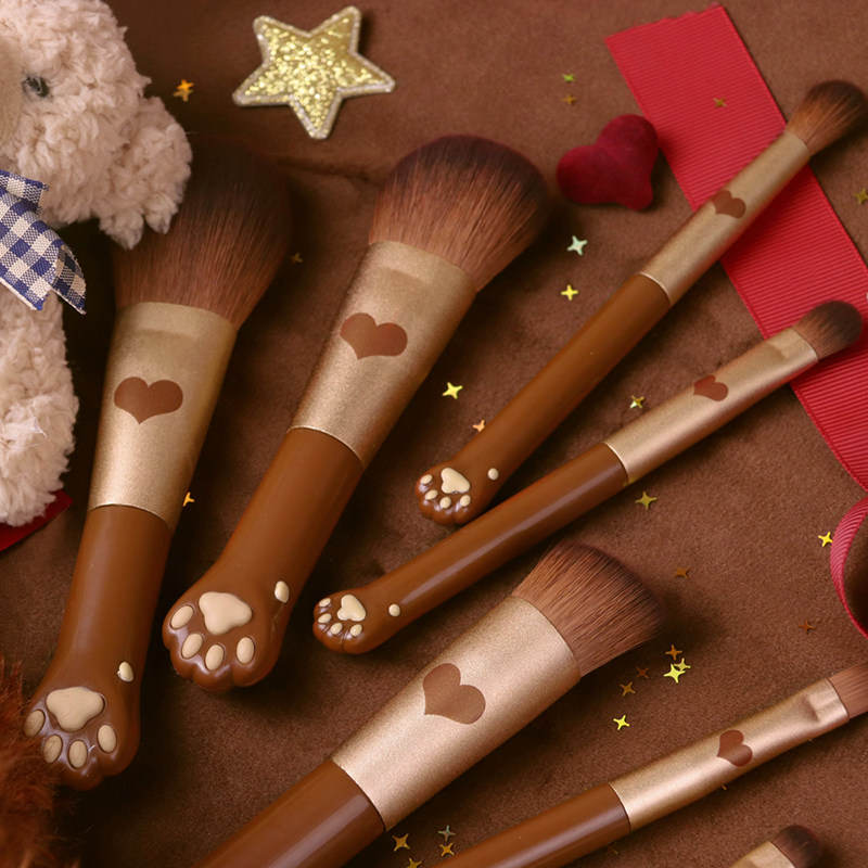 花知晓mini化妆套刷泰迪熊初学者 热品库 性价比省钱购