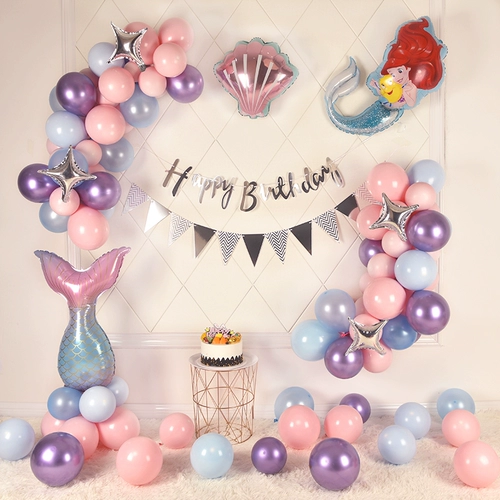 Детский воздушный шар, постер, русалка, подарок на день рождения