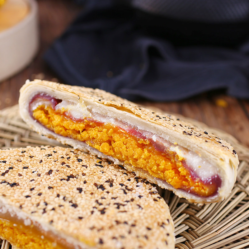 糕见哩网红蛋黄板栗紫薯酥皮大月饼 糕见哩月饼