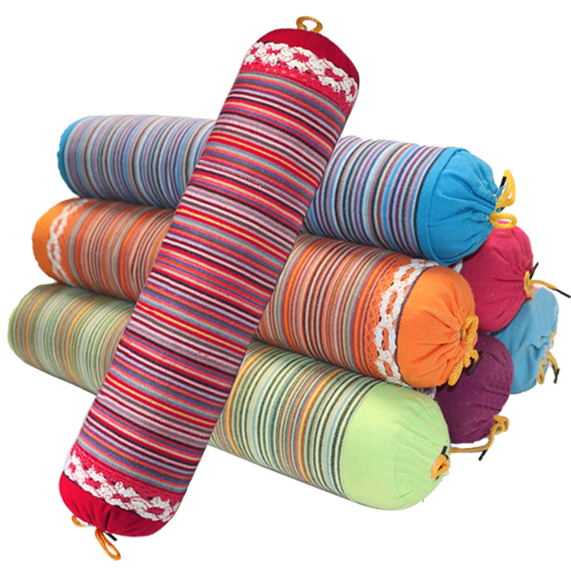 艾草圆柱形颈椎枕单人护颈艾灸颈托颈椎不适专用粗布硬枕艾灸睡眠,淘宝优惠券,粉丝福利购,淘宝优惠卷