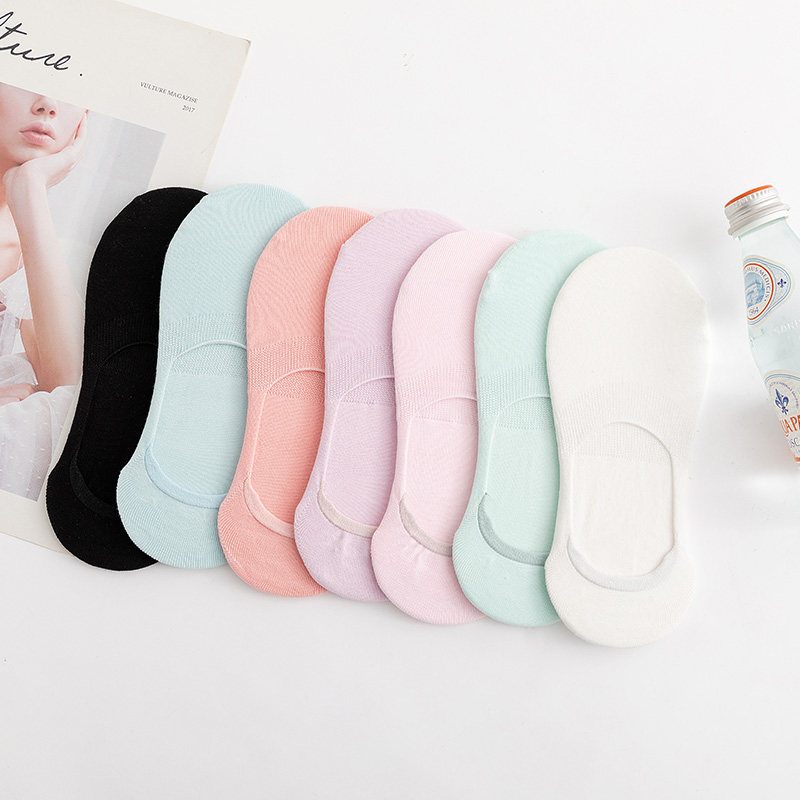 御德玛夏季硅胶防滑纯色糖果隐形袜 御德玛短袜/打底袜/丝袜/美腿袜