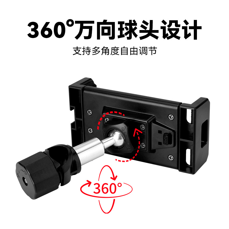 手机平板通用支架夹子多功能固定夹主播直播三脚架圆管扩展增加多机位ipad平板电脑通用懒人架子配件固定器 - 图3