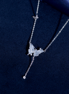 【小众设计】纯银蝴蝶项链不掉色