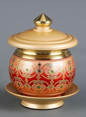 珐瑯佛具套装供佛用品家用全套敬神佛前香炉供水杯供盘花瓶供佛灯