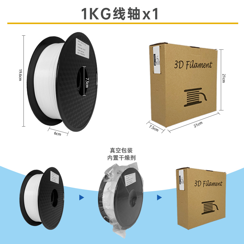 改性PC工程耗材 FDM3D打印机线材1.75mm 1kg抗紫外线耐候性好高冲 - 图3