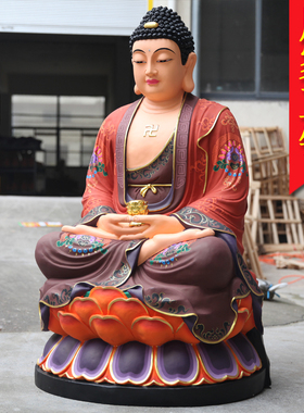 厂家直销树脂米3带背光佛像贴金