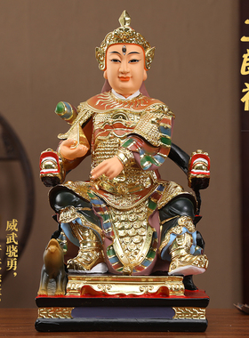 杨戬树脂二郎真君哮天犬将军摆件