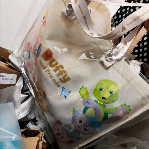 透明包上迪新款七宝 米奇和朋友们购物袋s和m码PVC透明保护袋防脏 - 图2