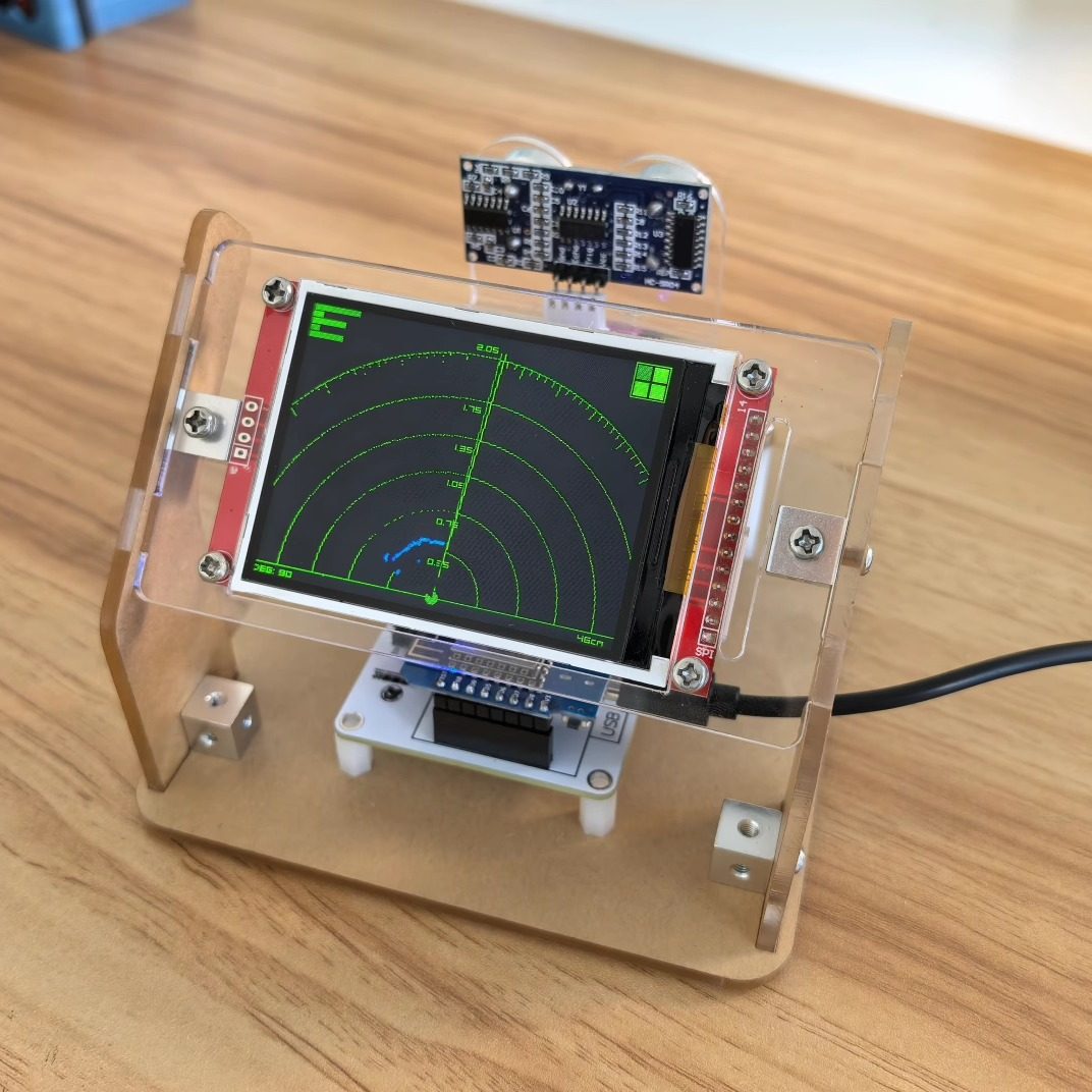 Arduino/STM32超声波雷达扫描学生科技制作diy创意玩具手工科创,淘宝优惠券,粉丝福利购,淘宝优惠卷