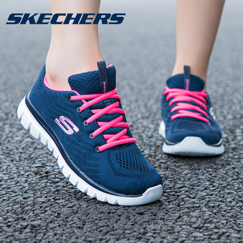 skechers官方旗舰官网2022新款女鞋 skechers跃攀跑步鞋