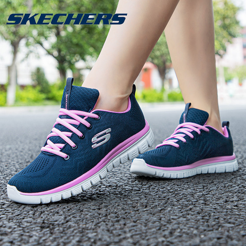 skechers秋季官方旗舰店情侣跑步鞋 skechers跃攀跑步鞋