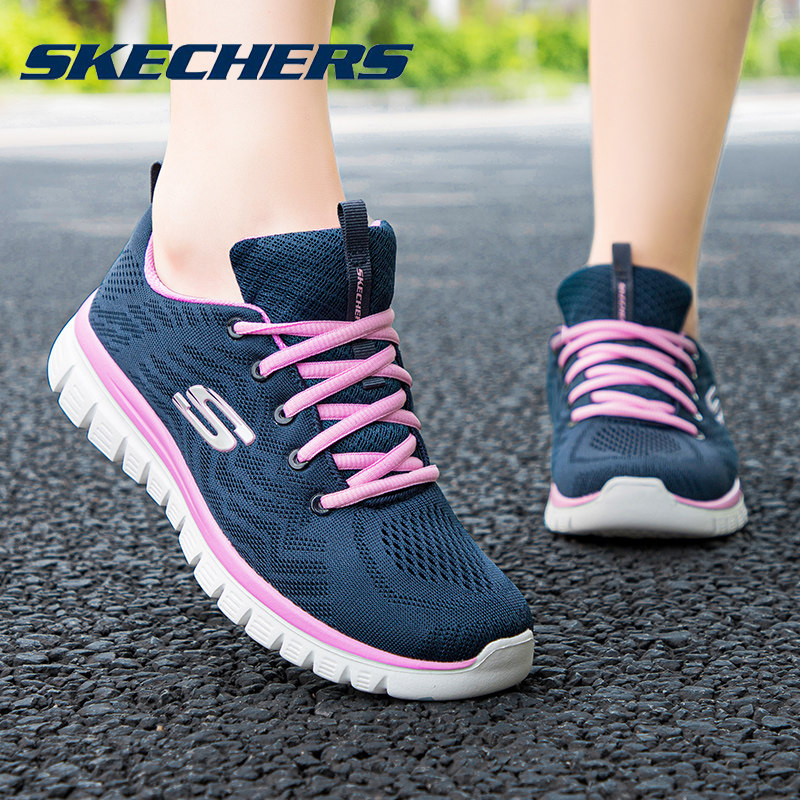 skechers官方旗舰官网2022新款女鞋 skechers跃攀跑步鞋