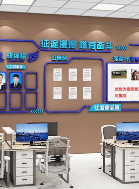 办公室墙面装饰公告栏磁吸板荣誉榜风采展示公司企业文化布置墙贴