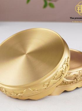 铜底座纯铜葫芦铜饰大圆文昌塔聚宝盆香炉百福福缸底座