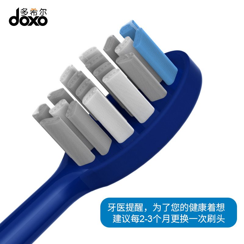 【企业店】doxo/多希尔电动牙刷D5S刷头多色替换装单独包装软毛刷 - 图2