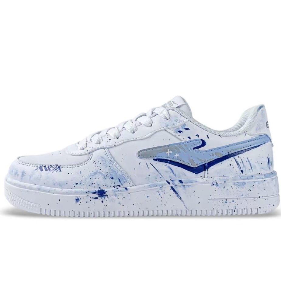 【定制球鞋】鸿星尔克空军一号板鞋系列涂鸦潮流时尚低帮男女同款,淘宝优惠券,粉丝福利购,淘宝优惠卷