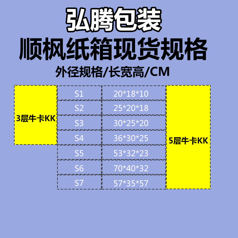 顺丰纸箱1号2号3号4号批发定做印刷打包装发货快递纸箱超硬纸箱子 - 图1