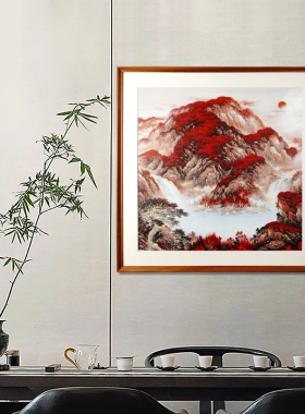 铜雕画《鸿运当头》客厅玄关装饰